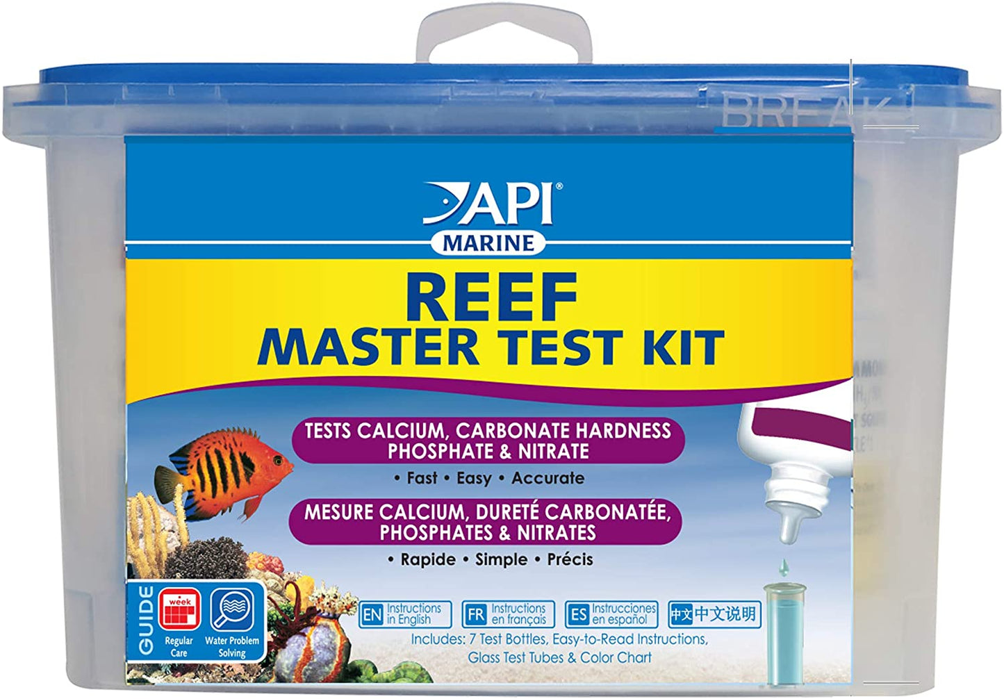 REEF MASTER TEST KIT Reef Aquarium Water Test Kit 1-Count