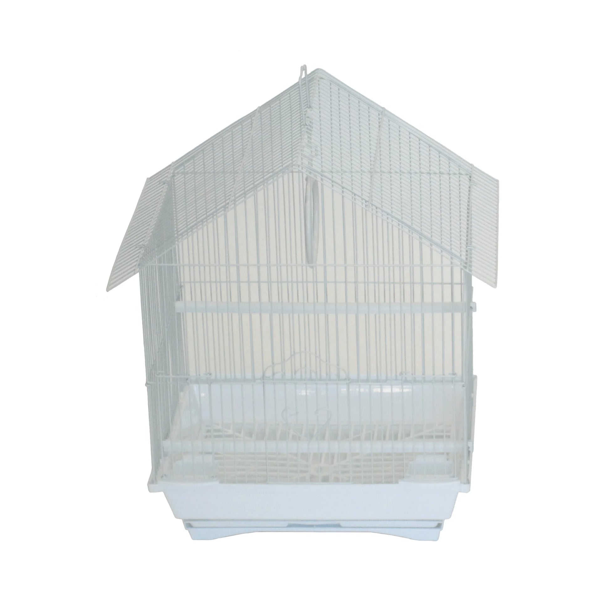 YML House Top Style Parakeet Cage with Swing and Accessories