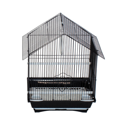 YML House Top Style Parakeet Cage with Swing and Accessories