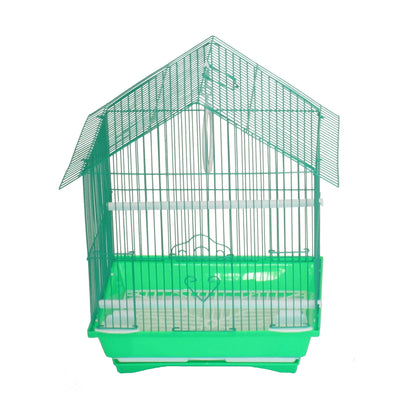 YML House Top Style Parakeet Cage with Swing and Accessories