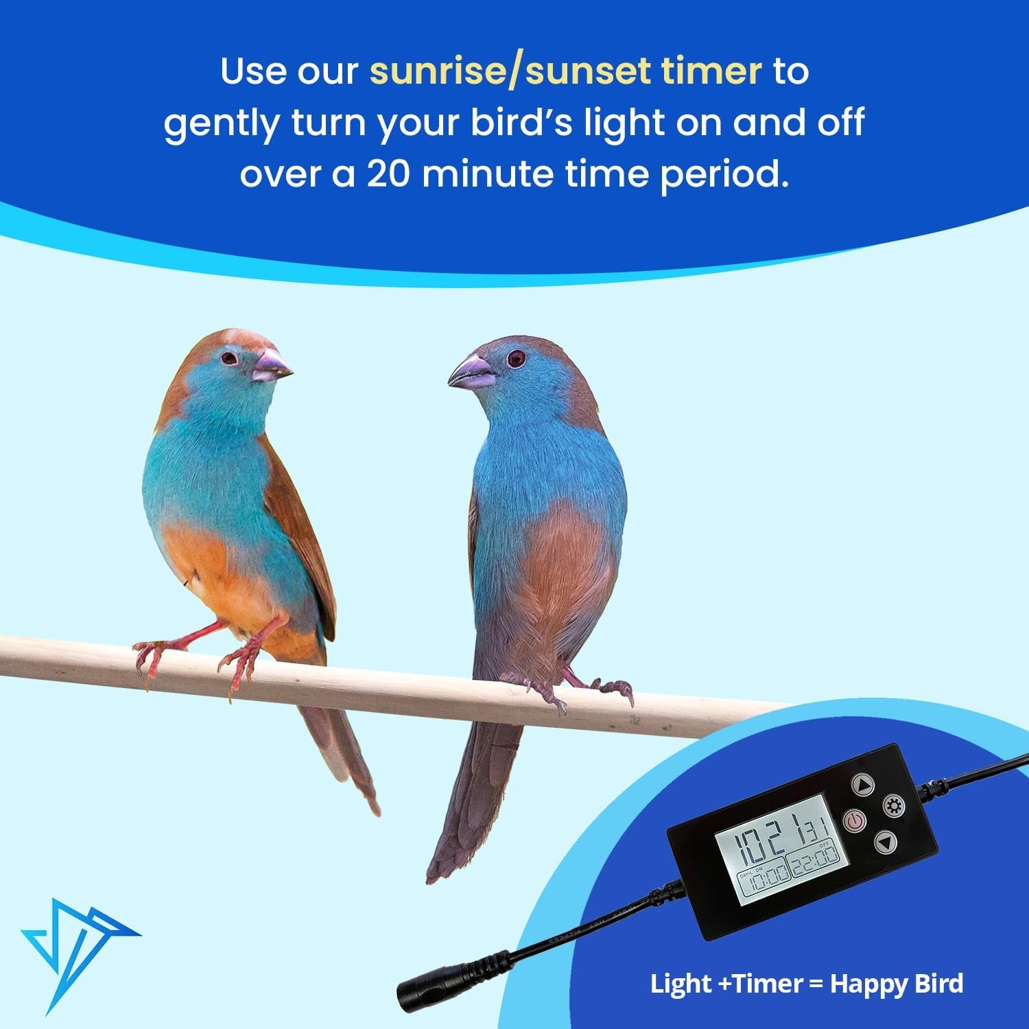 - Bird Cage Light - Full Spectrum LED Pet Light for Soft Bill Birds - Simulates Natural Environment - Safe for All Avian Species - No Bulbs to Change (10" Long)