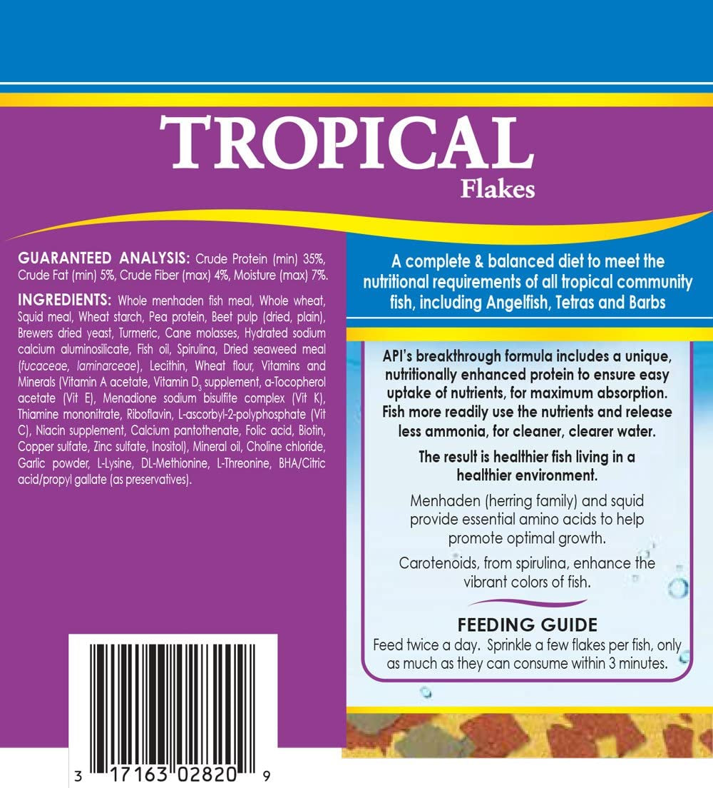 Aquarium Water Conditioner & Tropical Food Bundle Pack: One (1)  Stress Coat 16 Oz., One (1)  Stress Zyme 16 Oz., One (1)  Tropical Flakes Fish Food 1.1 Oz.