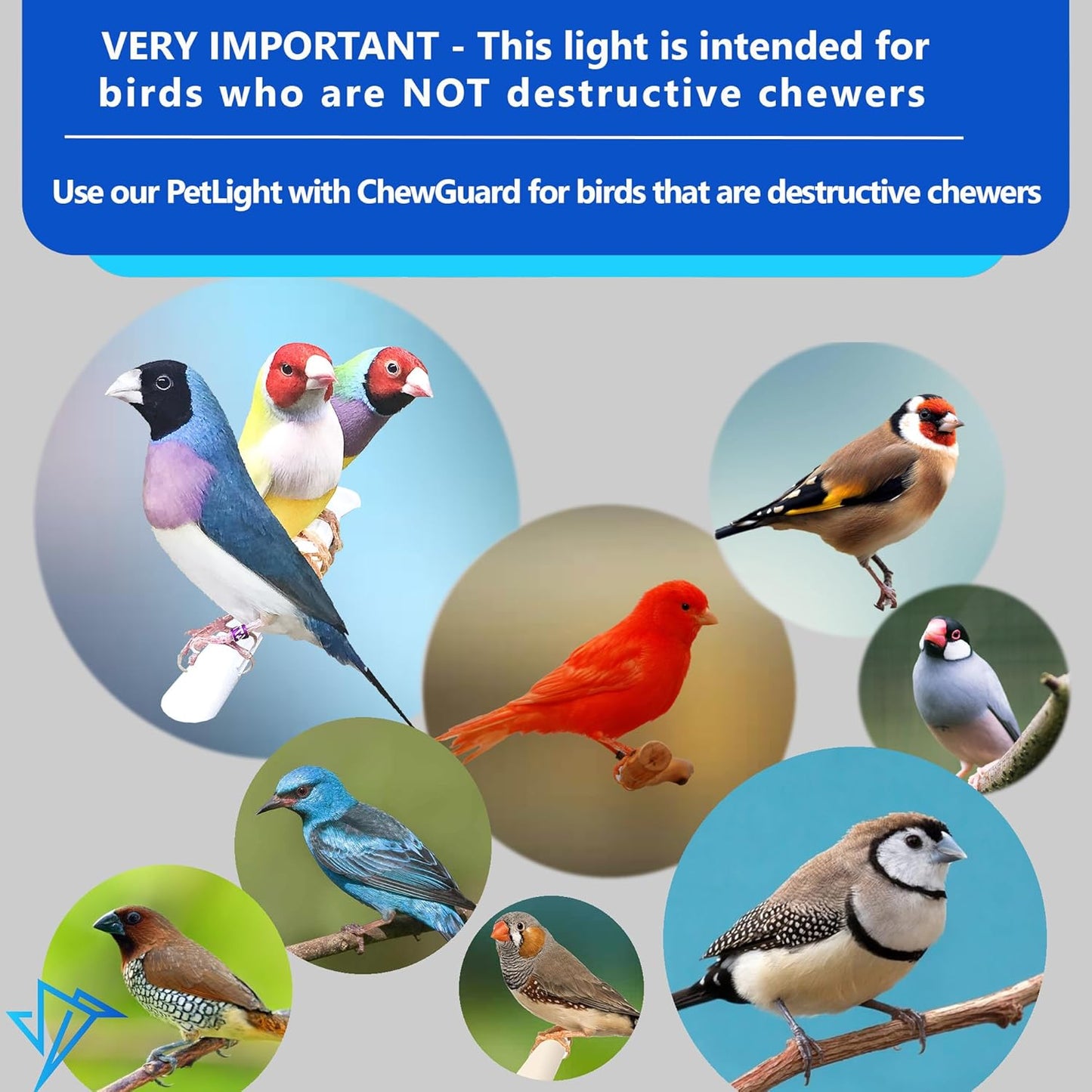 - Bird Cage Light - Full Spectrum LED Pet Light for Soft Bill Birds - Simulates Natural Environment - Safe for All Avian Species - No Bulbs to Change (10" Long)