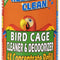 Amazing Bird Cage Cleaner and Deodorizer - Just Spray/Wipe - Safely & Easily Removes Bird Messes Quickly and Easily - Made in the US (4X Concentrate - 16Oz)